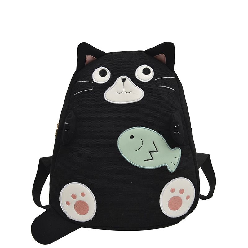 Compre De Los Dos Tamanos De Las Mujeres Lindas De Los Pescados Del Gato Mochila De Dibujos Animados De Impresion Entre Padres E Hijos Paquete De Viaje Excursion Al Aire Libre Del