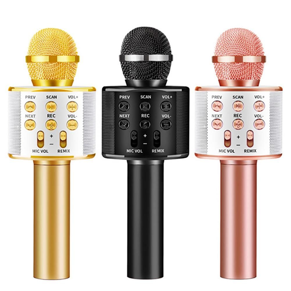 Wireless Microphone Bluetooth Mic Karaoke Singing Speaker Party Kids Music Toys 