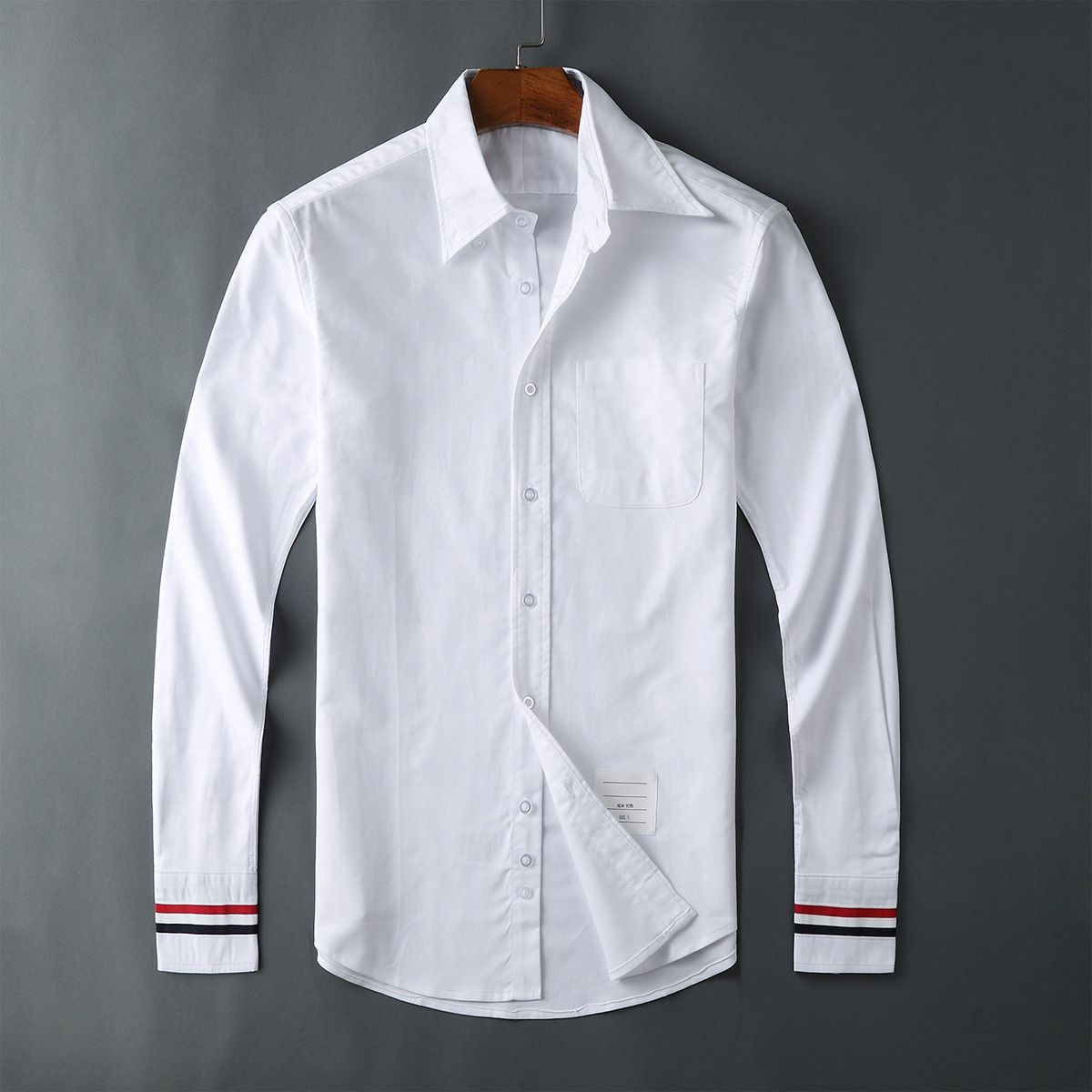 2020 Tide Brand 100 Cotton Oxford Shirts Men Tb Long Sleeve Cuff