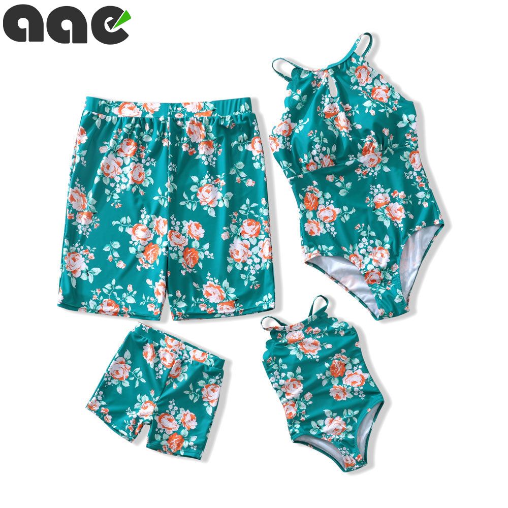 2019 Aile Eslestirme Mayo Anne Baba Cocuk Mayo Kadin Tek Parca Bikini Kiz Tulum Erkekler Boy Sandiklar Sort Cizgili Mayo Yuzme Store Khs2019 Org