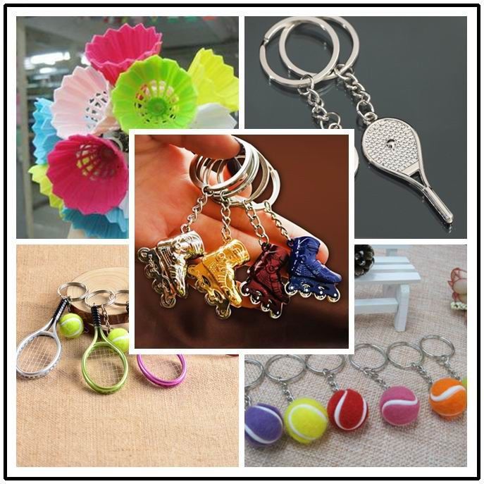 Pattini a Rotelle Portachiavi In Plastica Sport Accessori