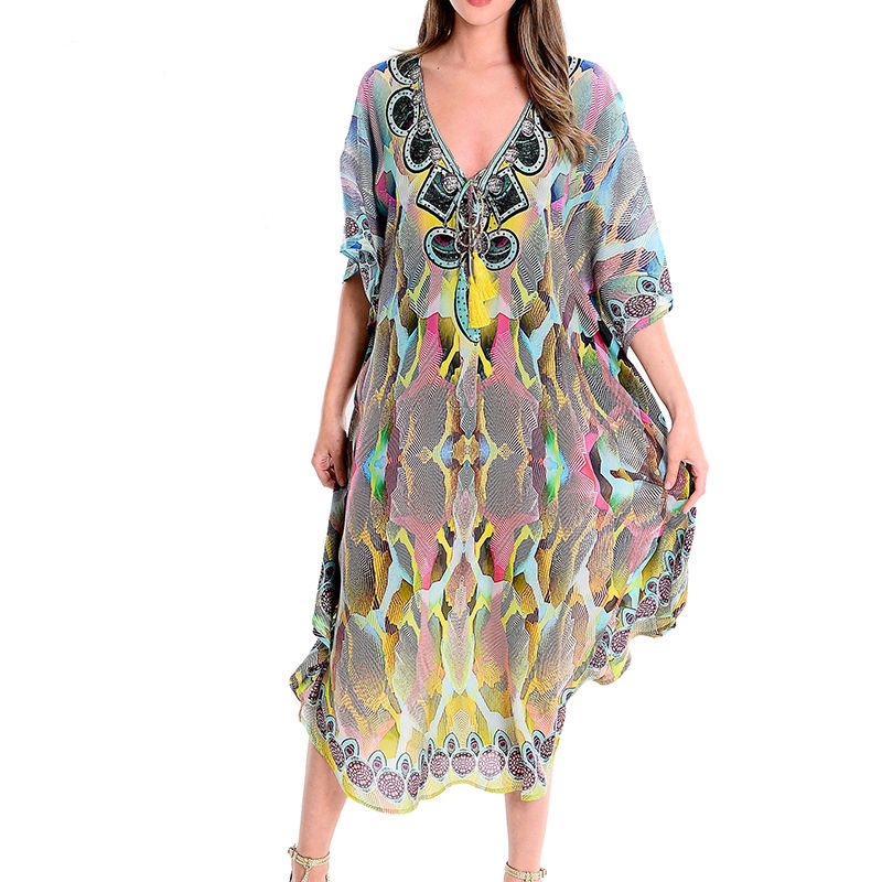 plus size chiffon cover up