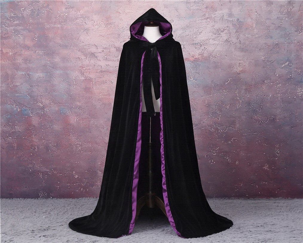 purple cape coat
