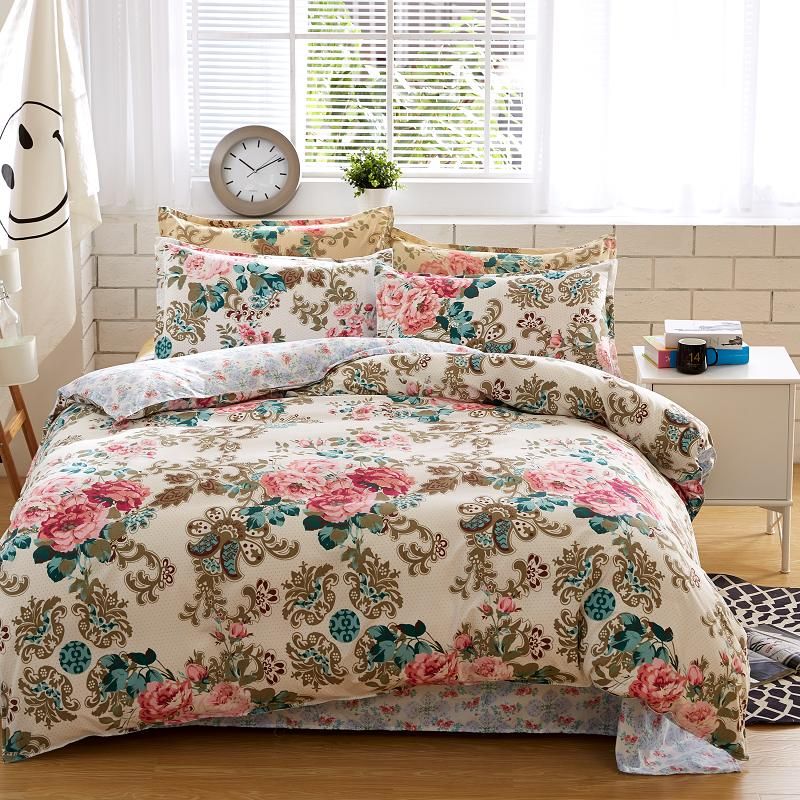 Bedding Sets Cotton Set Reactive Printing Hot Sale Comforter Bed