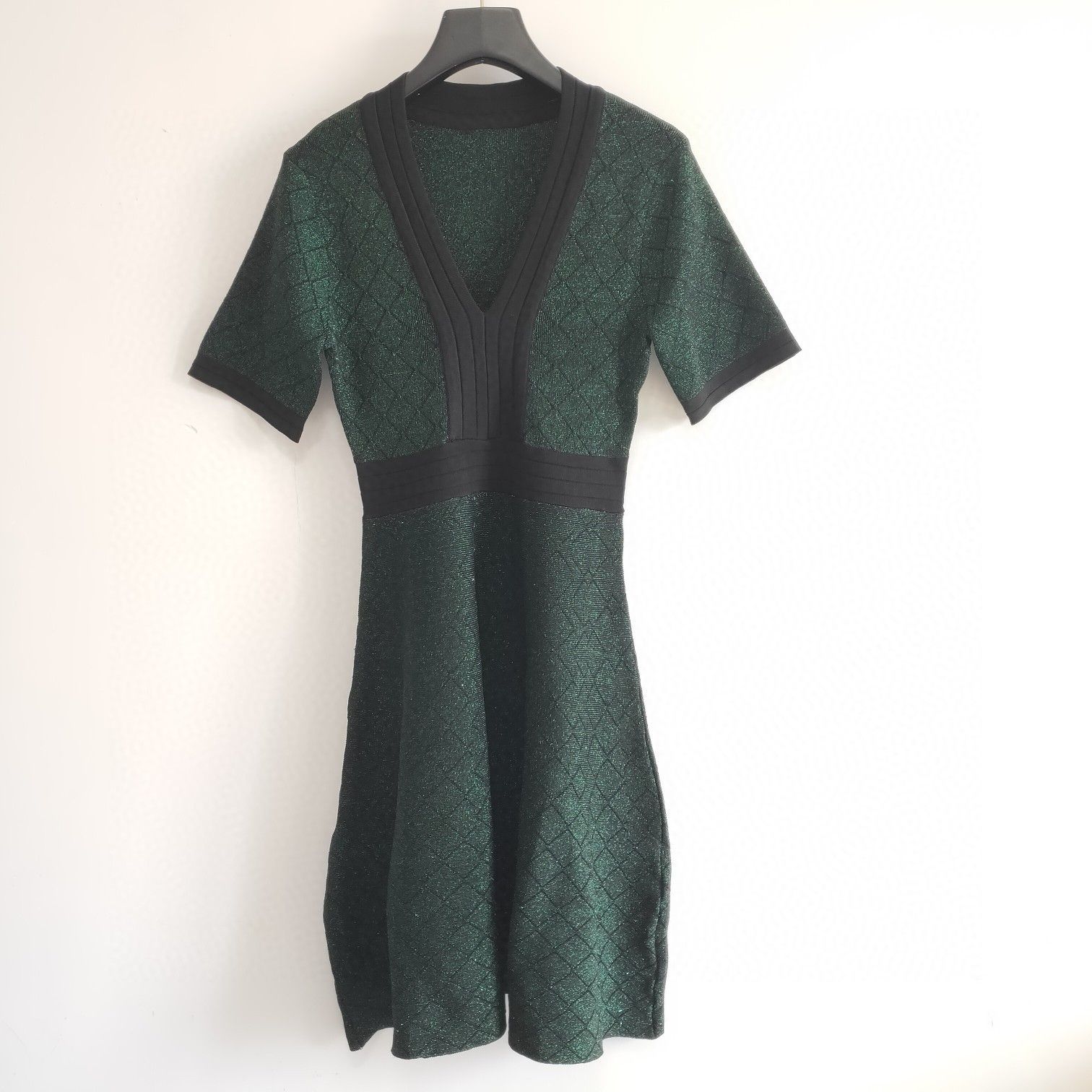 red and green plaid women's dress
