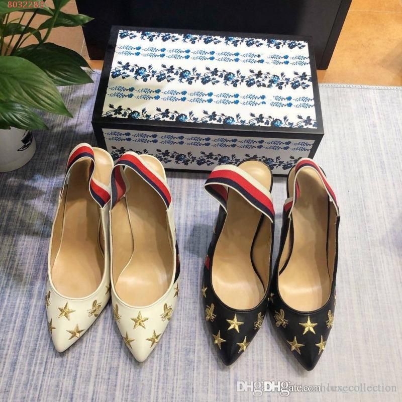 embroidered shoes heels