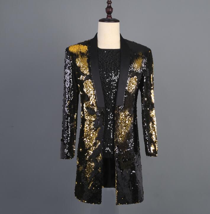 black and gold formal attire men