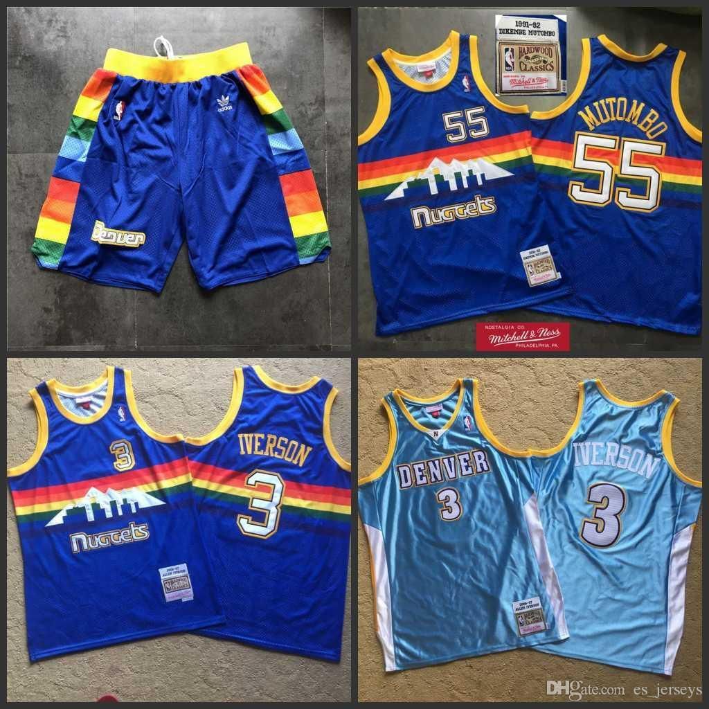 allen iverson denver nuggets jersey