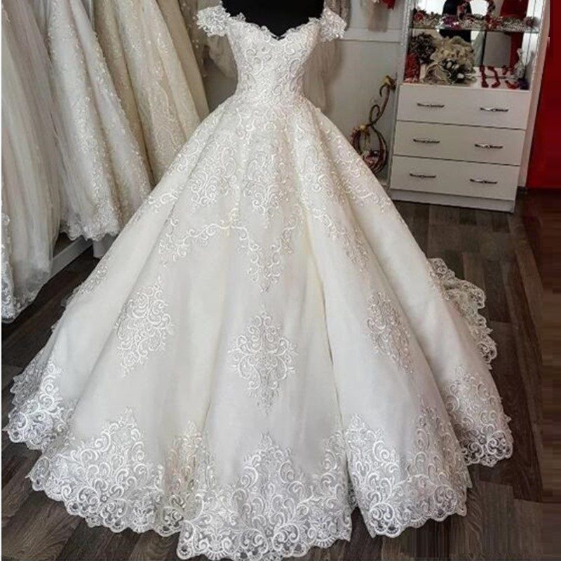 lace bridal robe with train