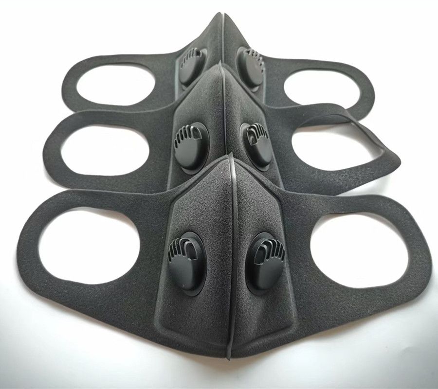 2020 Sponge Face Mask With 2 Valve Filtering Respirator Mask Anti