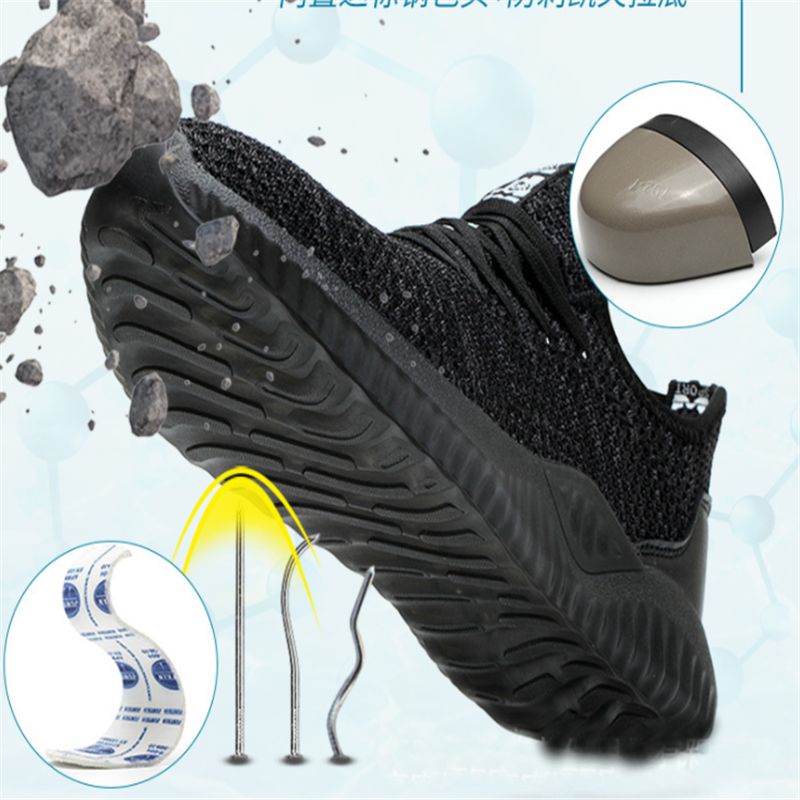 steel toe non slip sneakers