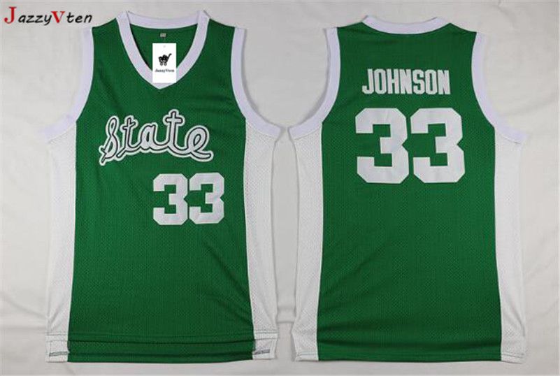 Magic johnson michigan shop state throwback jersey