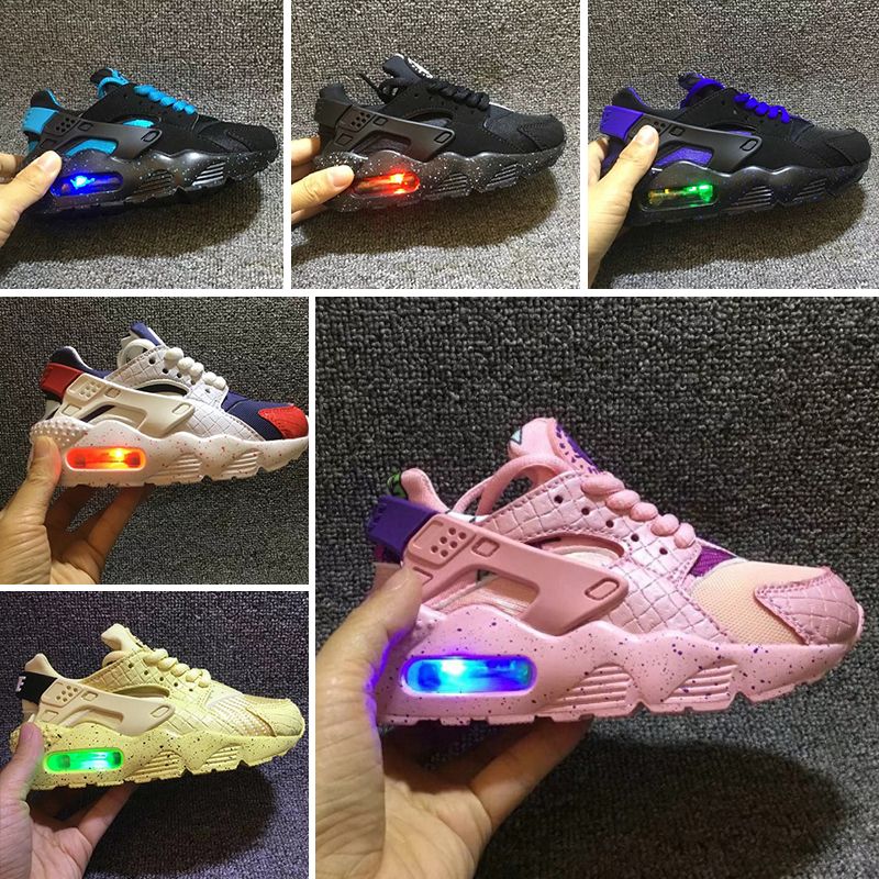 Flash Light Air Huarache Kids 2018 New Running Shoes ...