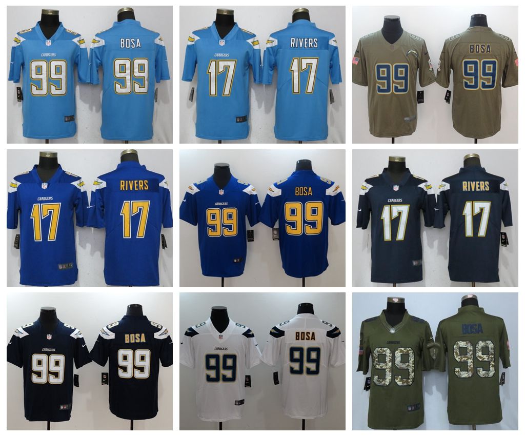 chargers stitched jerseys