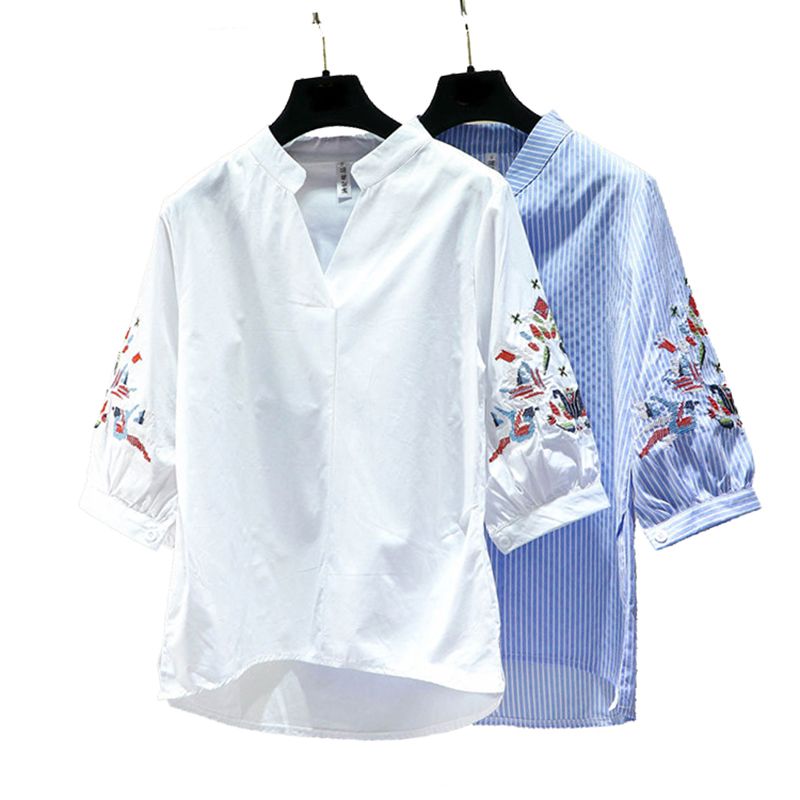 womens plus white blouse