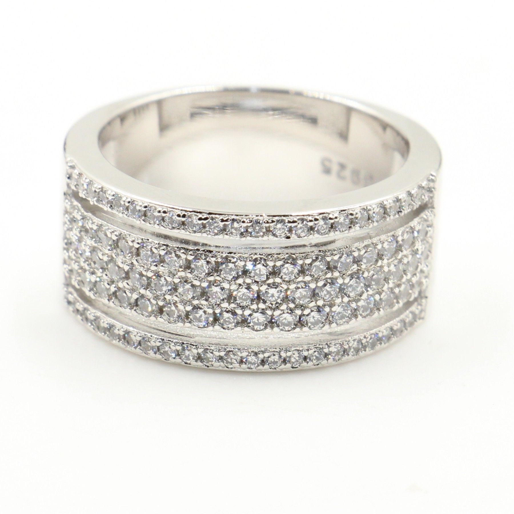 925 Sterling Silver Wedding Band Ring 5mm Wide