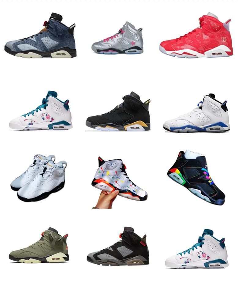 men's air jordan retro 6 basketball shoes
