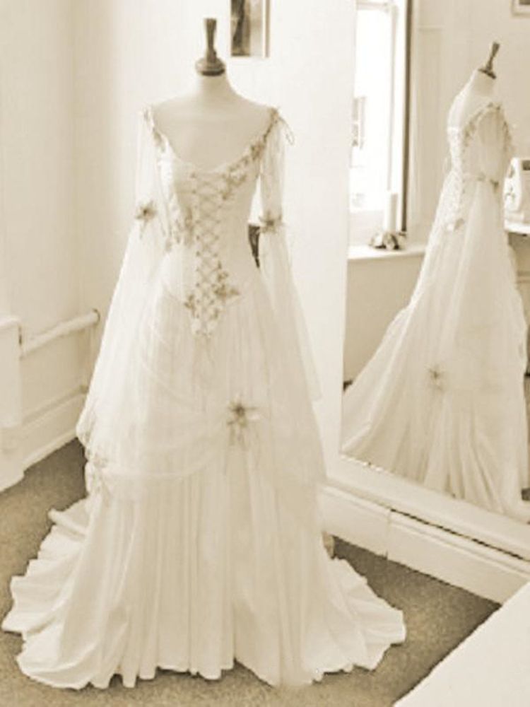 vintage celtic wedding dresses