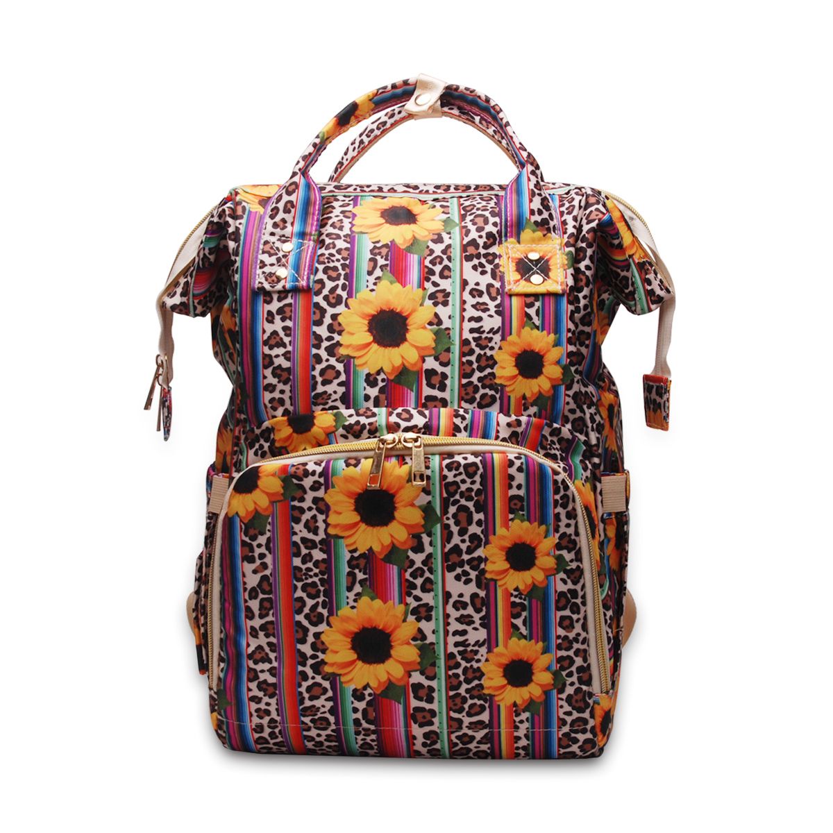 leopard serape backpack