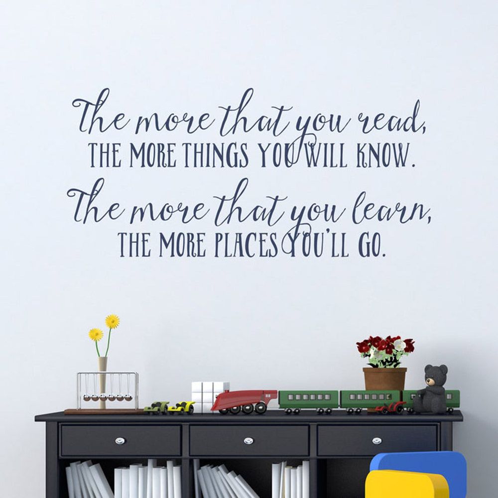The More That You Read Wall Decal