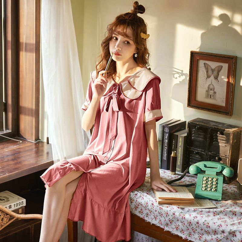 short cotton nighty