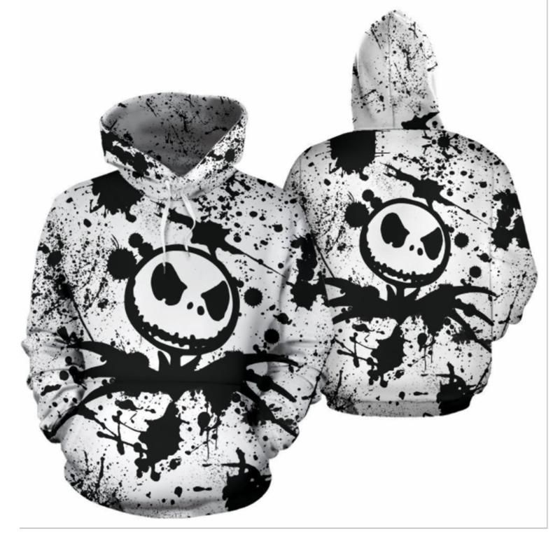 nightmare before christmas zip up moletom com capuz