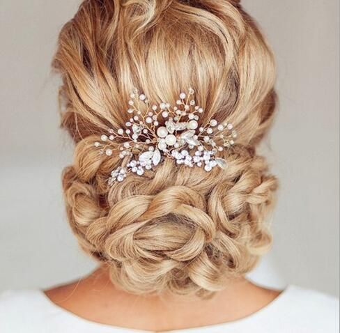Women Pearl Hair Combs Wedding Hair Accessories Hair Pin