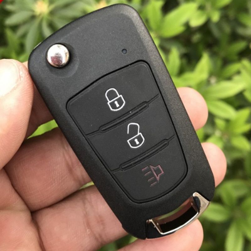New 3 Buttons Flip Car Remote Blank Key Shell Uncut Blade FOR GREAT