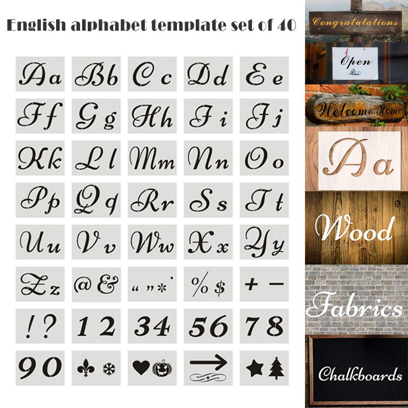 Acquista Ho Set Lettera Inglese Stampini La Pittura Stampo Alfabeto Segni Calligrafia Font Superiore Lettere Minuscole Riutilizzabile Lsk99 A 46 Dal Sophine08 Dhgate Com