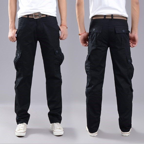 men's straight fit cargo pants
