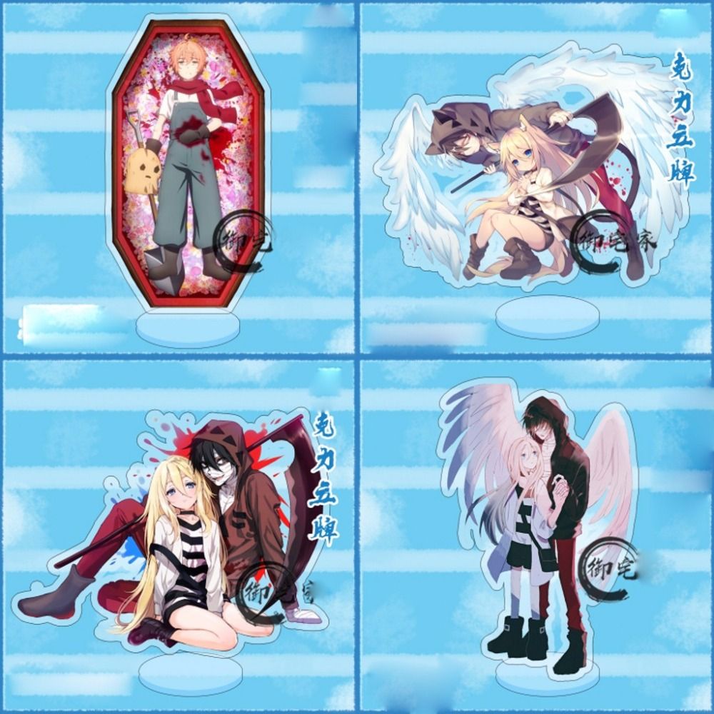 Anime Angels of Death Figure Acrylic Stainless Steel Keychain