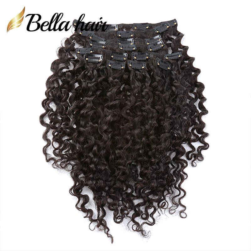 Bella Hair® Clip In Hair Extensions 100 Human Hair Weaves Weft Natural