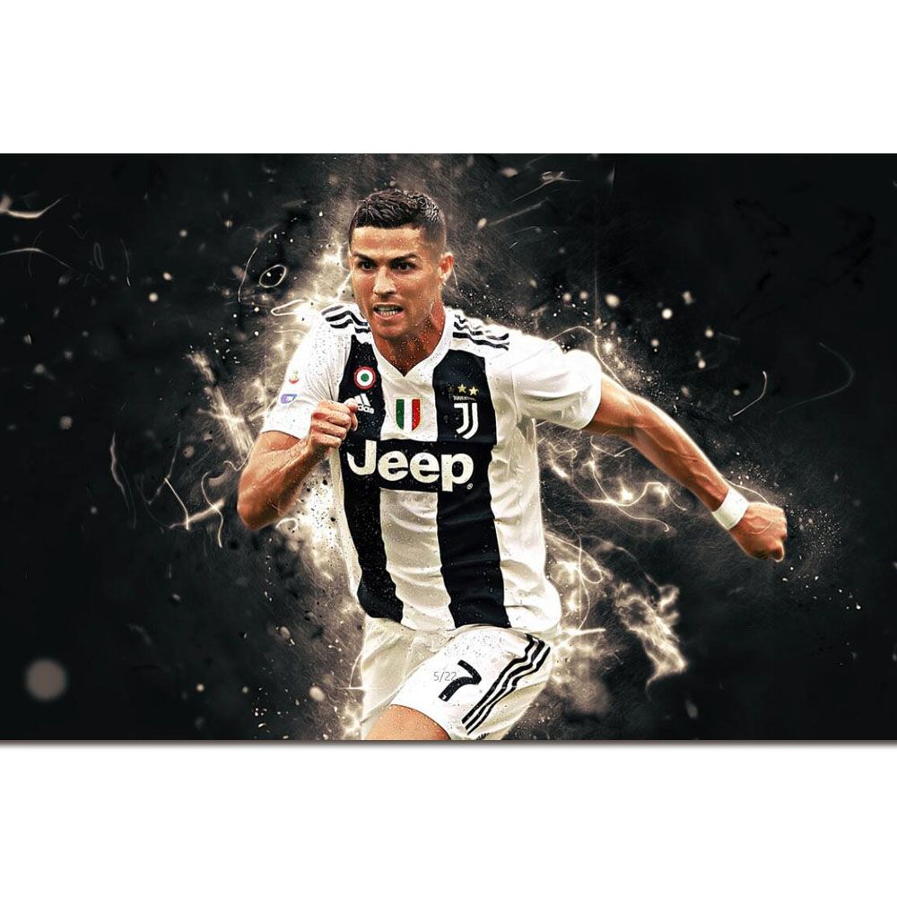 Cristiano Ronaldo Football Star Player Print Art Silk Poster