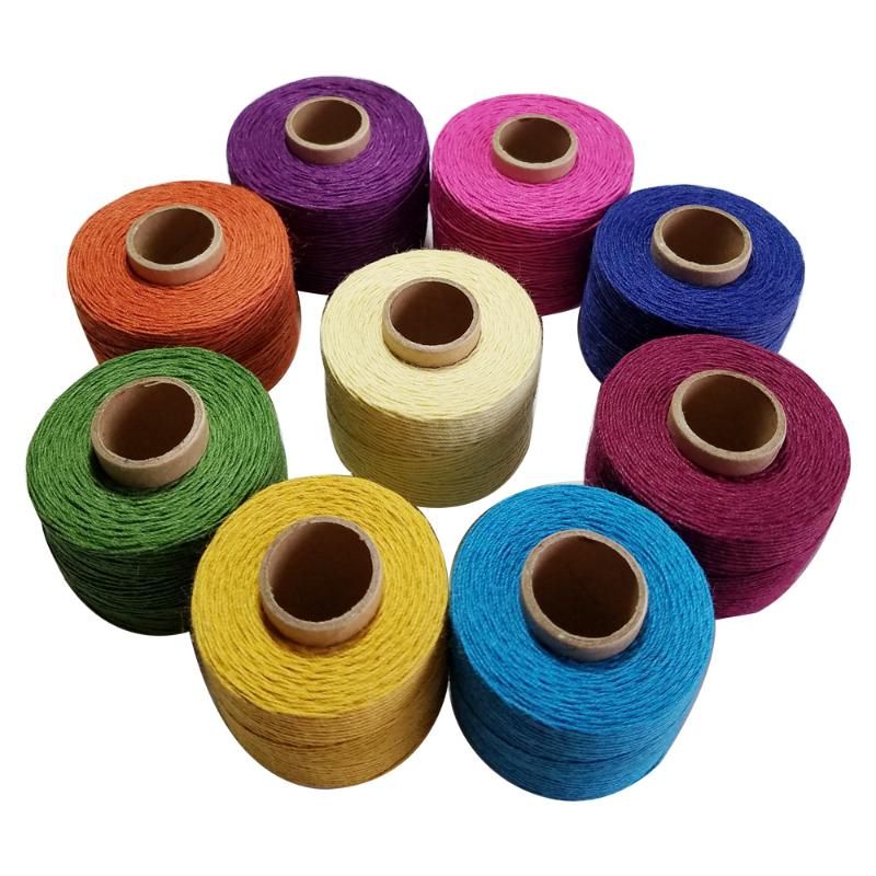 2021 Yarn Wholesale Colourful 100 Linen Thread 120m/Roll Twine Cords