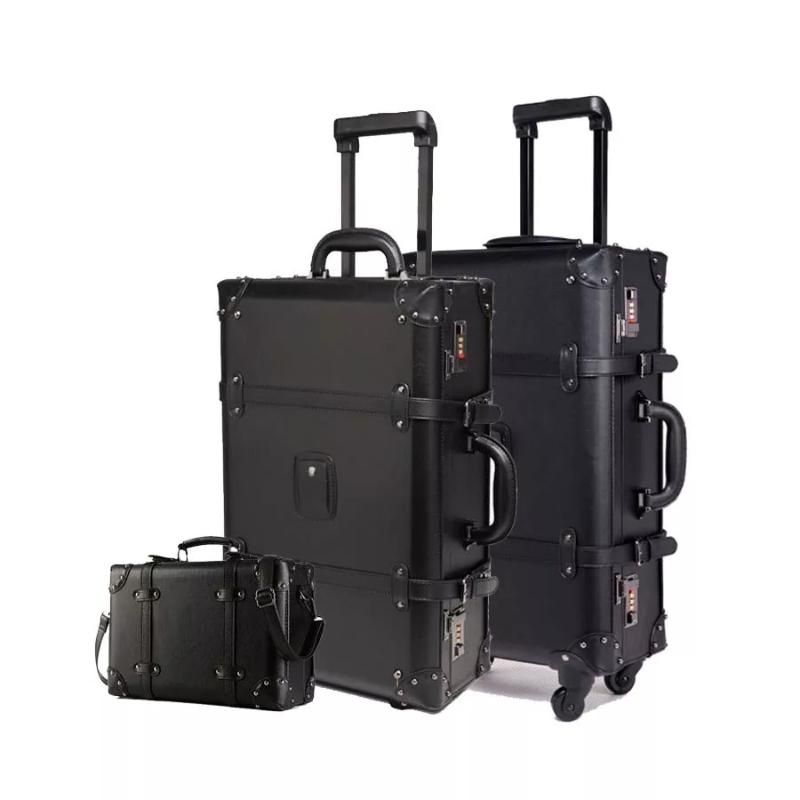 retro suitcase with wheels
