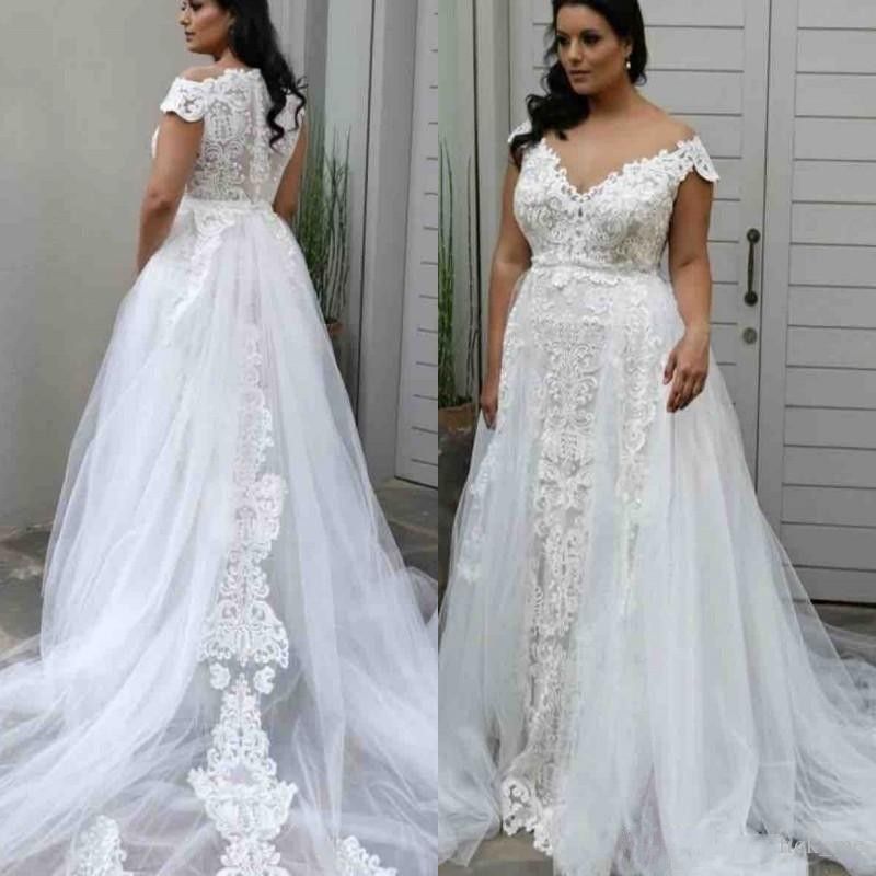 2019 wedding dresses plus size