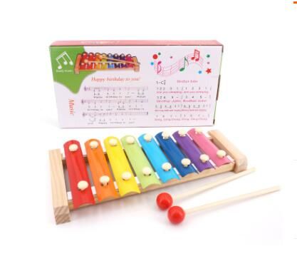 Compre Instrumentos Musicales De Madera De La Mano Que Golpea El Piano De Juguete Infantil Niño Bebé Xilófono De Madera Del Desarrollo Juguetes De Los Niños Del Bebé Los Mejores Regalos A