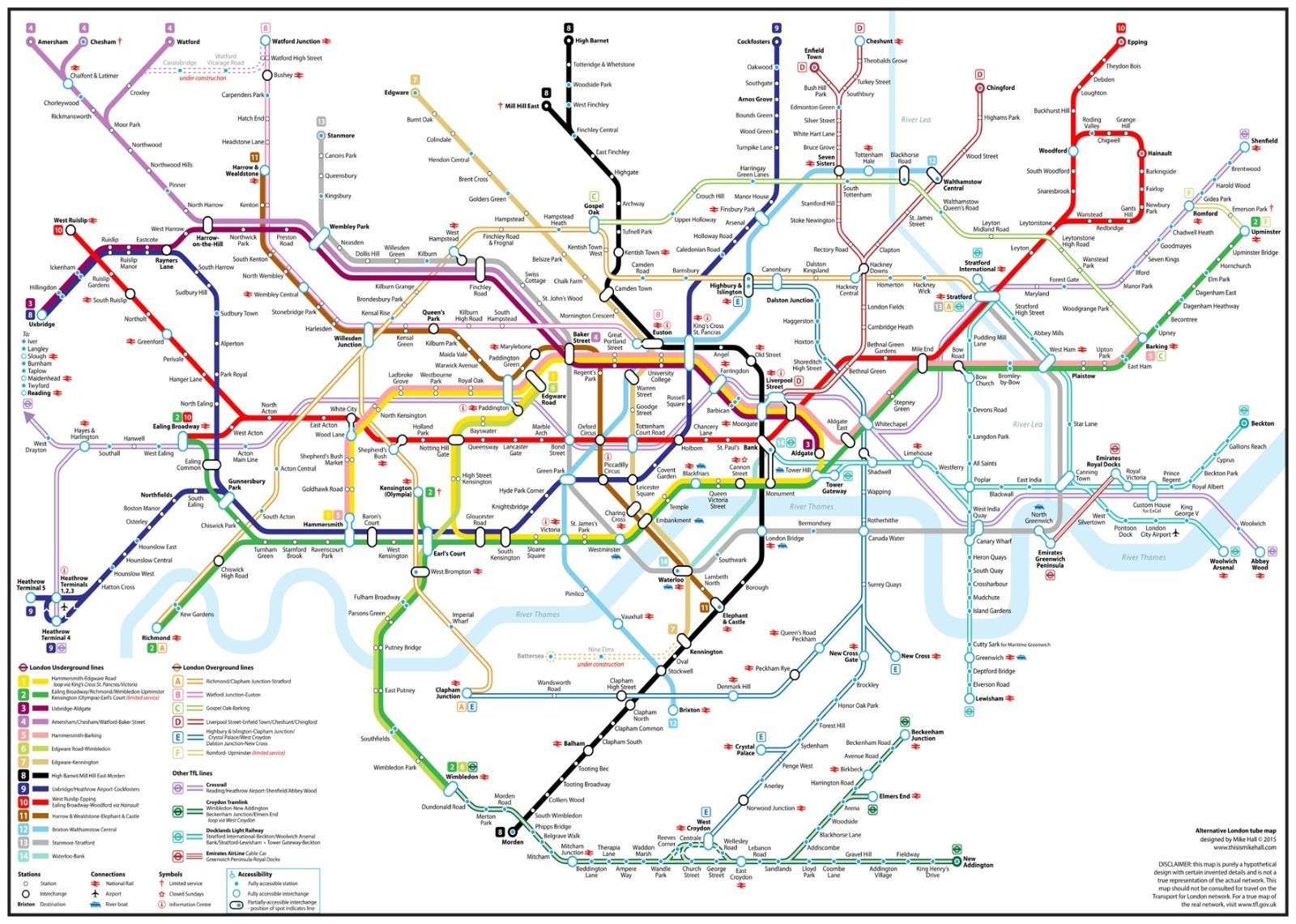 2021 Detailed London Underground Tube Map Art Silk Print Poster From ...