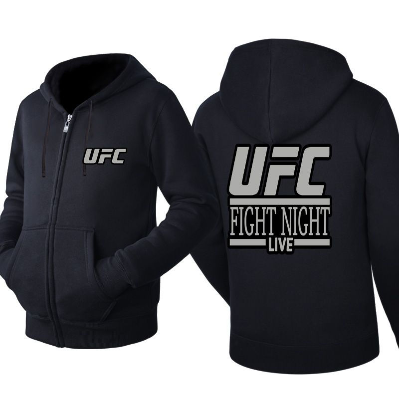 Kaputzenpullover Sport Hoodie Hommes UFC MMA Fleece Sweatshirt Survêtement 
