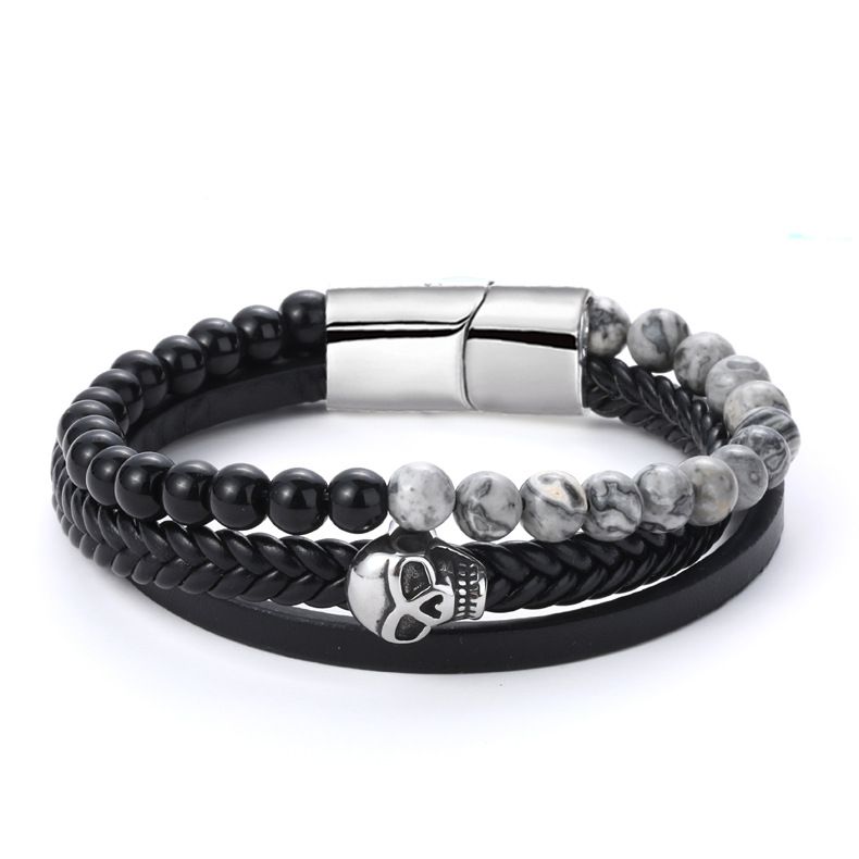 handmade skull bracelet