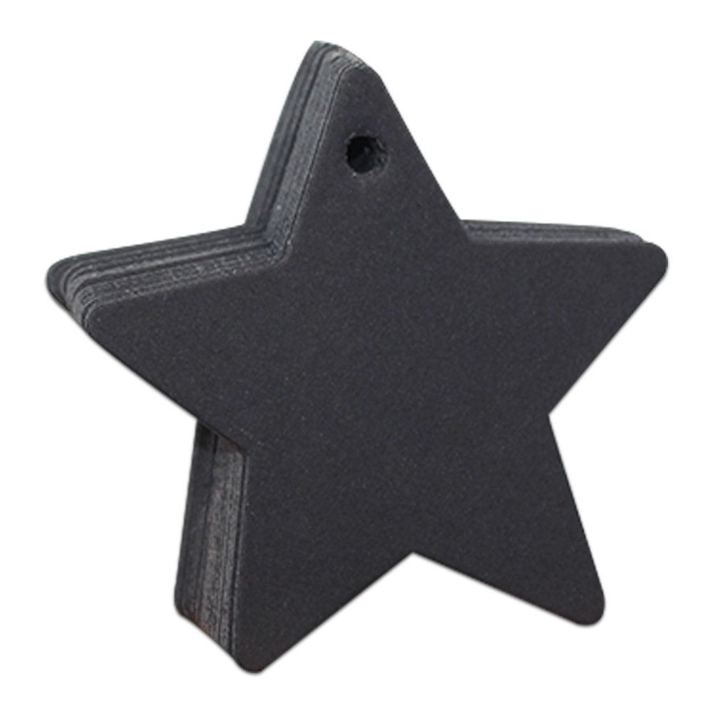 6x6cm Star Black