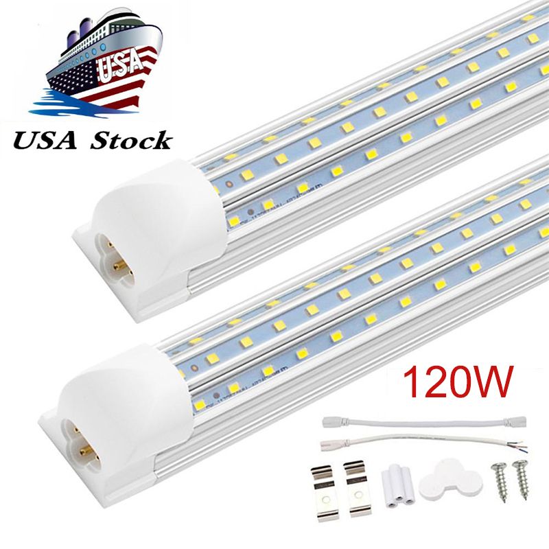 CREE 120W Integrated T8 Led Tube Light Double Sides 4ft 8ft Cooler