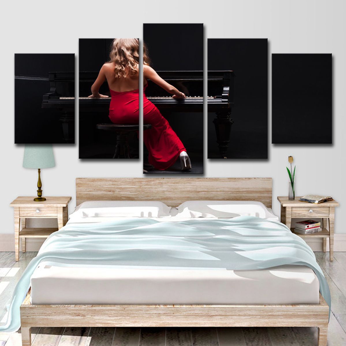 Compre Lienzo Arte De La Pared Cartel Para Sala De Estar Fotos 5