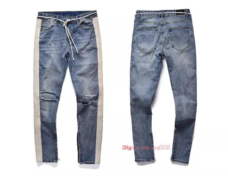 denim track pants