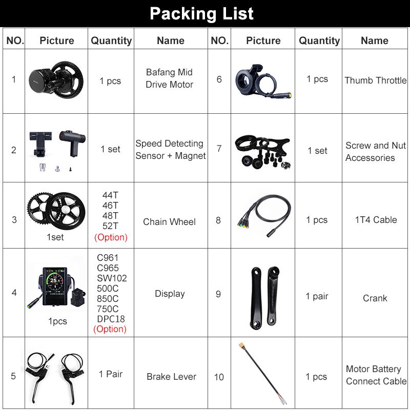 Best Quality 2019 New Version Bafang BBS BBS02B 48V 750W Mid Drive Motor  Electric Bike Motor Conversion Kit With EBike USB Programming Cable At  Cheap Price, Online Electric Bicycle Motor | DHgate.Com