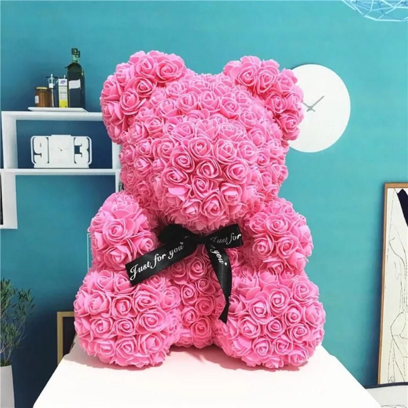 3d rose teddy bear