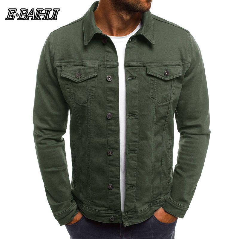 jaqueta jeans masculina verde militar