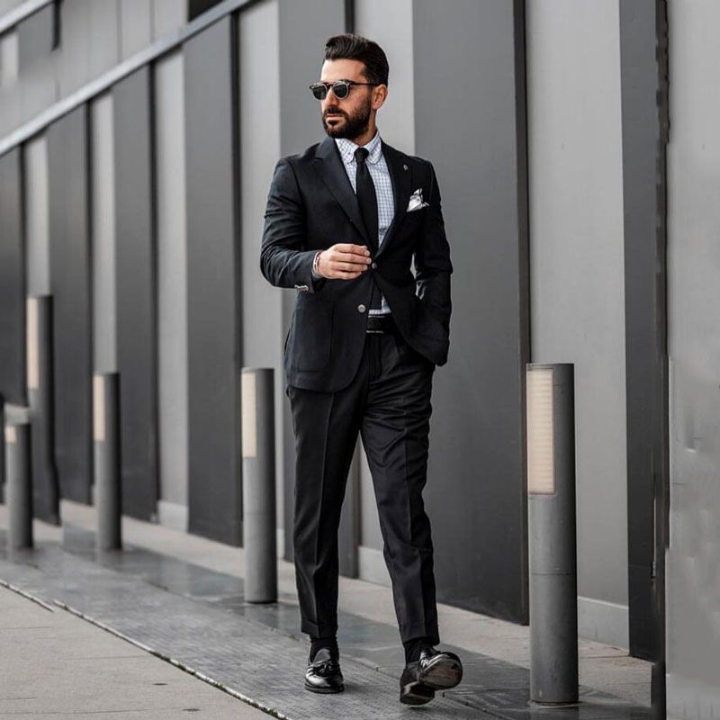 Zapatos para traje negro hombre Clearance