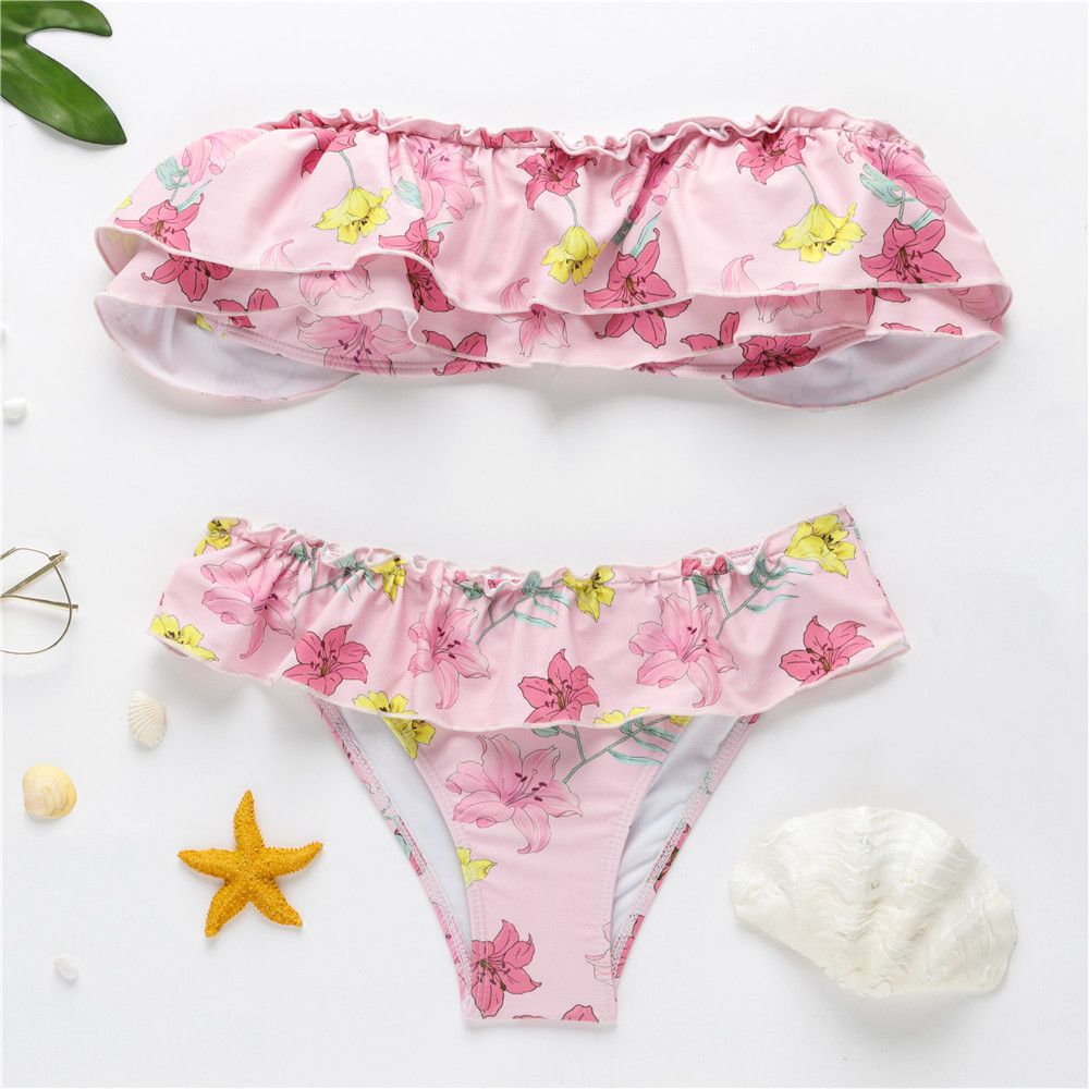 cute ruffle swimsuits