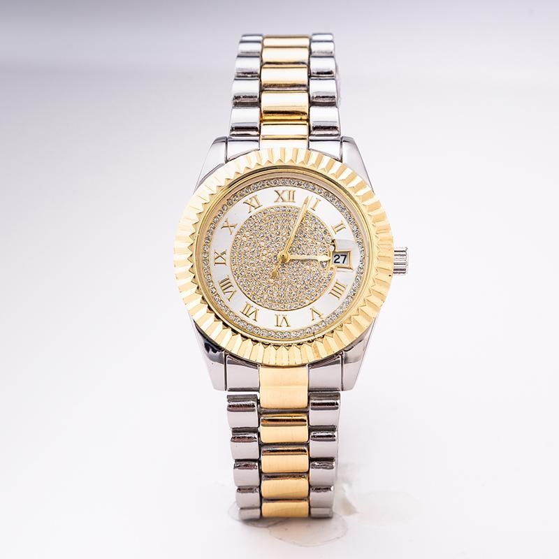 High Qualitymens Gold Ladies Watch With Full Diamond Fashion Ladies Wedding Watch Ladies Watch Brand Name With Gift Box Online Buy Watches Buy Online Watch From Zzy1121 27 29 Dhgate Com
